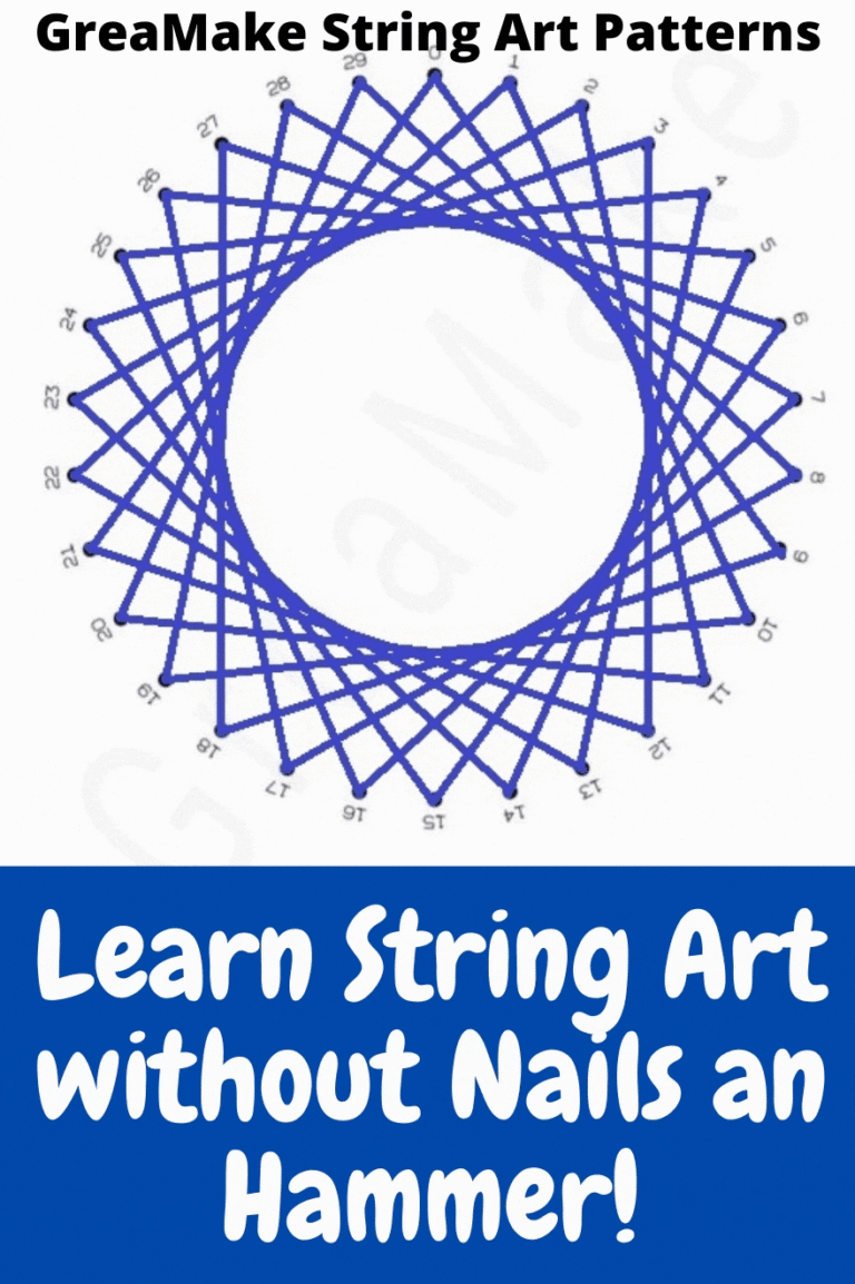 How to do string art without nails - GreaMake